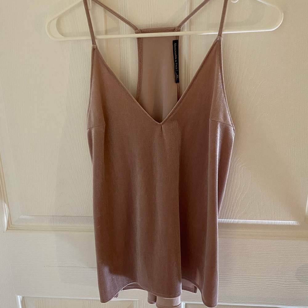 Dusty Rose Velvet Spaghetti Strap